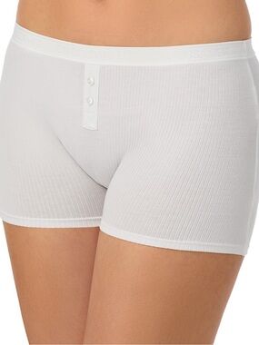 On Gossamer White Cabana Cotton Rib Boxer Shorts Panty size Medium